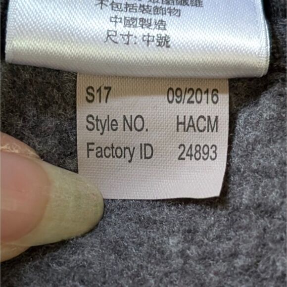 Harley Davidson Quarter Zip Sweatshirt Women's Medium/Large Black Gray Logo - Picture 7 of 9